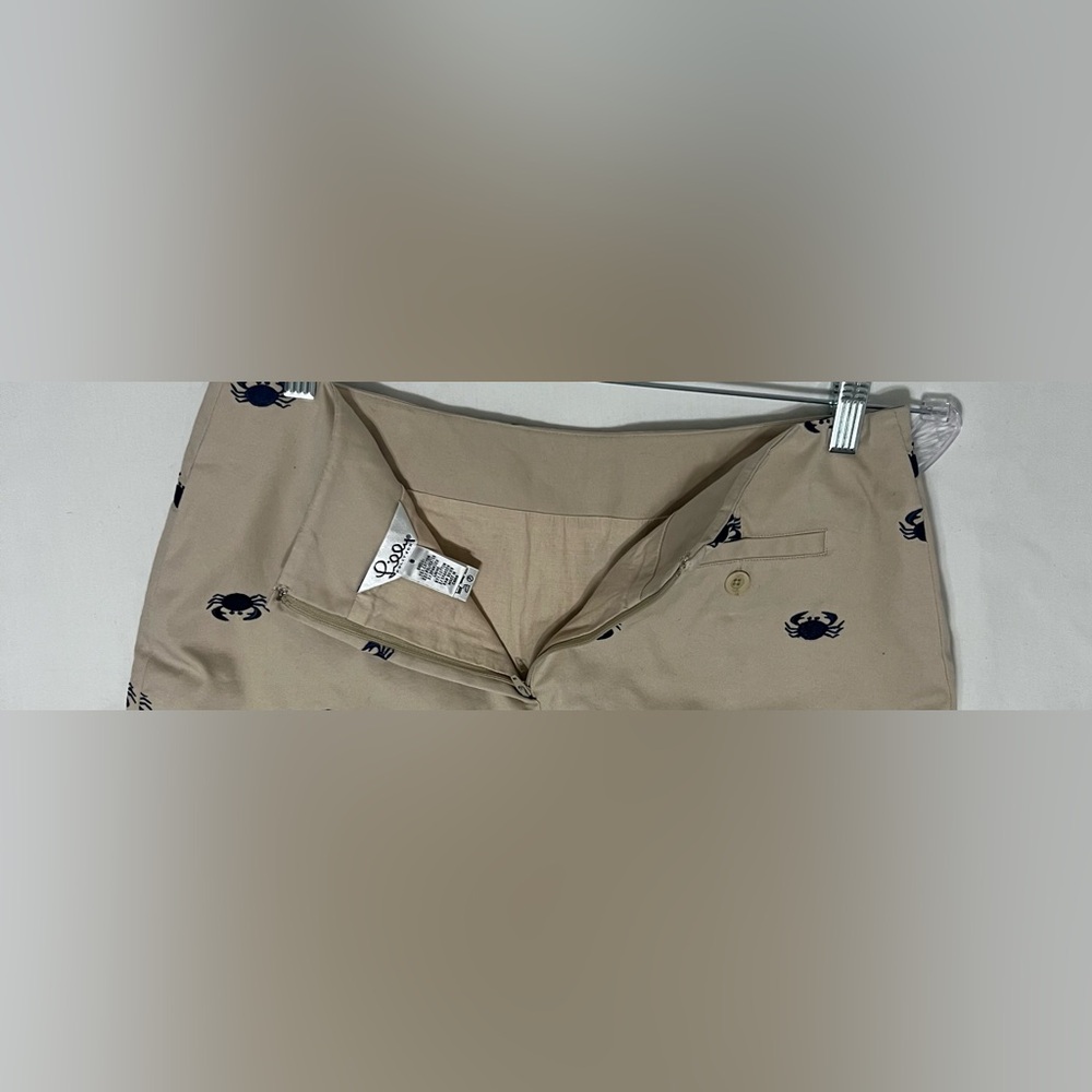 Lilly Pulitzer Crab Print Skirt Size 8 Coastal Preppy Beach Nautical Mini Skirt - Picture 4 of 5